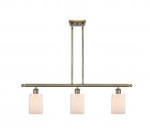 Innovations Lighting 516-3I-AB-G341 - Hadley - 3 Light - 36 inch - Antique Brass - Stem hung - Island Light
