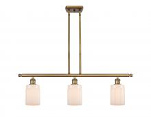 Innovations Lighting 516-3I-BB-G341 - Hadley - 3 Light - 36 inch - Brushed Brass - Stem hung - Island Light
