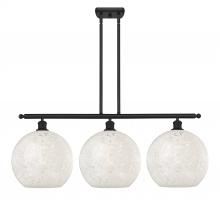 Innovations Lighting 516-3I-BK-G1216-12WM - White Mouchette - 3 Light - 39 inch - Matte Black - Stem Hung - Island Light