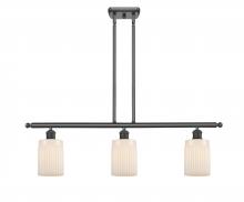Innovations Lighting 516-3I-BK-G341 - Hadley - 3 Light - 36 inch - Matte Black - Stem hung - Island Light