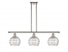 Innovations Lighting 516-3I-PN-G1213-8 - Athens Deco Swirl - 3 Light - 36 inch - Polished Nickel - Cord hung - Island Light