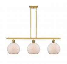 Innovations Lighting 516-3I-SG-G121-8CSN - Farmhouse Chicken Wire - 3 Light - 36 inch - Satin Gold - Cord hung - Island Light