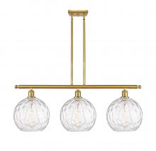 Innovations Lighting 516-3I-SG-G1215-10 - Athens Water Glass - 3 Light - 37 inch - Satin Gold - Cord hung - Island Light