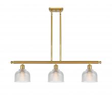 Innovations Lighting 516-3I-SG-G412 - Dayton - 3 Light - 36 inch - Satin Gold - Cord hung - Island Light