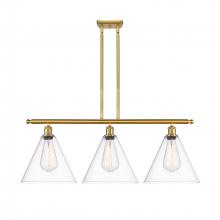 Innovations Lighting 516-3I-SG-GBC-122 - Berkshire - 3 Light - 39 inch - Satin Gold - Cord hung - Island Light