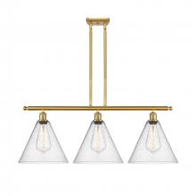 Innovations Lighting 516-3I-SG-GBC-124 - Berkshire - 3 Light - 39 inch - Satin Gold - Cord hung - Island Light