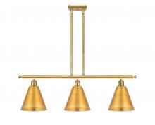 Innovations Lighting 516-3I-SG-MBC-8-SG - Berkshire - 3 Light - 36 inch - Satin Gold - Cord hung - Island Light