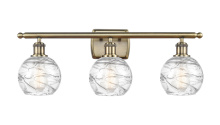 Innovations Lighting 516-3W-AB-G1213-6CL - Athens Deco Swirl - 3 Light - 26 inch - Antique Brass - Bath Vanity Light