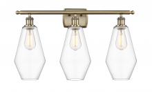 Innovations Lighting 516-3W-AB-G652-7 - Cindyrella - 3 Light - 27 inch - Antique Brass - Bath Vanity Light