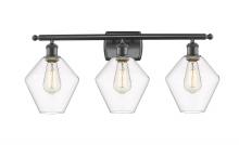 Innovations Lighting 516-3W-BK-G652-8 - Cindyrella - 3 Light - 28 inch - Matte Black - Bath Vanity Light