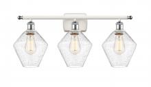 Innovations Lighting 516-3W-WPC-G654-8 - Cindyrella - 3 Light - 28 inch - White Polished Chrome - Bath Vanity Light