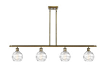 Innovations Lighting 516-4I-AB-G1213-6CL - Athens Deco Swirl - 4 Light - 48 inch - Antique Brass - Stem Hung - Island Light