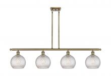 Innovations Lighting 516-4I-AB-G122C-8CL - Athens - 4 Light - 48 inch - Antique Brass - Cord hung - Island Light