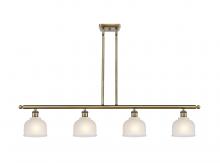 Innovations Lighting 516-4I-AB-G411 - Dayton - 4 Light - 48 inch - Antique Brass - Cord hung - Island Light