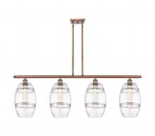 Innovations Lighting 516-4I-AC-G557-8CL - Vaz - 4 Light - 48 inch - Antique Copper - Cord hung - Island Light