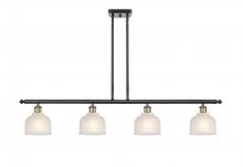 Innovations Lighting 516-4I-BAB-G411 - Dayton - 4 Light - 48 inch - Black Antique Brass - Cord hung - Island Light