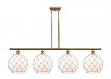 Innovations Lighting 516-4I-BB-G121-10RW - Farmhouse Rope - 4 Light - 48 inch - Brushed Brass - Cord hung - Island Light