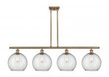 Innovations Lighting 516-4I-BB-G122-10CSN - Farmhouse Chicken Wire - 4 Light - 48 inch - Brushed Brass - Cord hung - Island Light