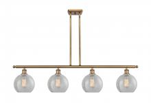 Innovations Lighting 516-4I-BB-G125 - Athens - 4 Light - 48 inch - Brushed Brass - Stem hung - Island Light