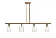 Innovations Lighting 516-4I-BB-G342 - Hadley - 4 Light - 48 inch - Brushed Brass - Stem hung - Island Light