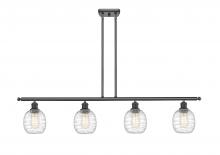 Innovations Lighting 516-4I-BK-G1013 - Belfast - 4 Light - 48 inch - Matte Black - Cord hung - Island Light