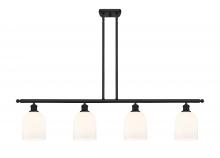 Innovations Lighting 516-4I-BK-G558-6GWH - Bella - 4 Light - 48 inch - Matte Black - Cord hung - Island Light