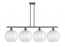 Innovations Lighting 516-4I-OB-G1215-12 - Athens Water Glass - 4 Light - 50 inch - Oil Rubbed Bronze - Stem Hung - Island Light