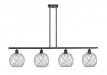 Innovations Lighting 516-4I-OB-G122-8RW - Farmhouse Rope - 4 Light - 48 inch - Oil Rubbed Bronze - Cord hung - Island Light