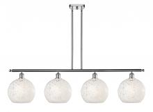 Innovations Lighting 516-4I-PC-G1216-10WM - White Mouchette - 4 Light - 48 inch - Polished Chrome - Stem Hung - Island Light