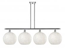 Innovations Lighting 516-4I-PC-G1216-12WM - White Mouchette - 4 Light - 50 inch - Polished Chrome - Stem Hung - Island Light