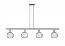 Innovations Lighting 516-4I-PN-G1215-6 - Athens Water Glass - 4 Light - 48 inch - Polished Nickel - Cord hung - Island Light