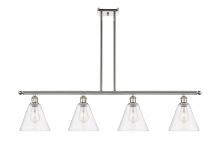 Innovations Lighting 516-4I-PN-GBC-82 - Berkshire - 4 Light - 48 inch - Polished Nickel - Cord hung - Island Light