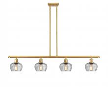 Innovations Lighting 516-4I-SG-G92 - Fenton - 4 Light - 48 inch - Satin Gold - Cord hung - Island Light