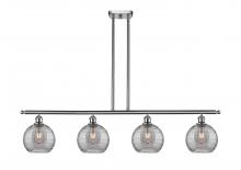 Innovations Lighting 516-4I-SN-G1213-8SM - Athens Deco Swirl - 4 Light - 48 inch - Brushed Satin Nickel - Cord hung - Island Light