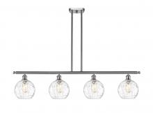 Innovations Lighting 516-4I-SN-G1215-8 - Athens Water Glass - 4 Light - 48 inch - Brushed Satin Nickel - Cord hung - Island Light