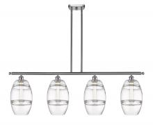 Innovations Lighting 516-4I-SN-G557-8CL - Vaz - 4 Light - 48 inch - Brushed Satin Nickel - Cord hung - Island Light