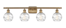 Innovations Lighting 516-4W-BB-G1213-6CL - Athens Deco Swirl - 4 Light - 36 inch - Brushed Brass - Bath Vanity Light
