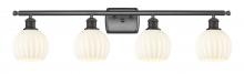 Innovations Lighting 516-4W-OB-G1217-6WV - White Venetian - 4 Light - 36 inch - Oil Rubbed Bronze - Bath Vanity Light