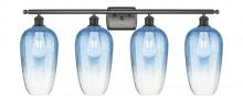 Innovations Lighting 516-4W-OB-G484-7SB - Brookhaven Flute - 4 Light - 37 inch - Oil Rubbed Bronze - Bath Vanity Light