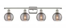 Innovations Lighting 516-4W-PN-G1213-6SM - Athens Deco Swirl - 4 Light - 36 inch - Polished Nickel - Bath Vanity Light