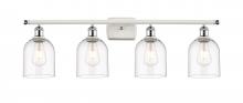 Innovations Lighting 516-4W-WPC-G558-6CL - Bella - 4 Light - 36 inch - White Polished Chrome - Bath Vanity Light