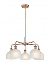 Innovations Lighting 516-5CR-AC-G411 - Dayton - 5 Light - 24 inch - Antique Copper - Chandelier