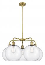 Innovations Lighting 516-5CR-BB-G122-10 - Athens - 5 Light - 28 inch - Brushed Brass - Chandelier