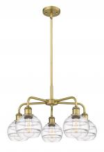 Innovations Lighting 516-5CR-BB-G556-6CL - Rochester - 5 Light - 24 inch - Brushed Brass - Chandelier