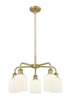 Innovations Lighting 516-5CR-BB-G559-5GWH - Bridal Veil - 5 Light - 23 inch - Brushed Brass - Chandelier