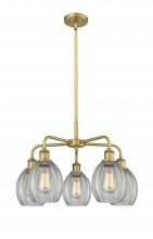 Innovations Lighting 516-5CR-BB-G82 - Eaton - 5 Light - 24 inch - Brushed Brass - Chandelier