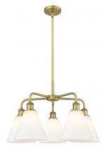 Innovations Lighting 516-5CR-BB-GBC-81 - Berkshire - 5 Light - 26 inch - Brushed Brass - Chandelier