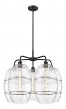 Innovations Lighting 516-5CR-BK-G557-10CL - Vaz - 5 Light - 28 inch - Matte Black - Chandelier