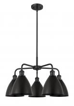 Innovations Lighting 516-5CR-BK-MBD-75-BK - Bristol - 5 Light - 26 inch - Matte Black - Chandelier