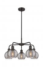 Innovations Lighting 516-5CR-OB-G1213-6SM - Athens Deco Swirl - 5 Light - 24 inch - Oil Rubbed Bronze - Chandelier